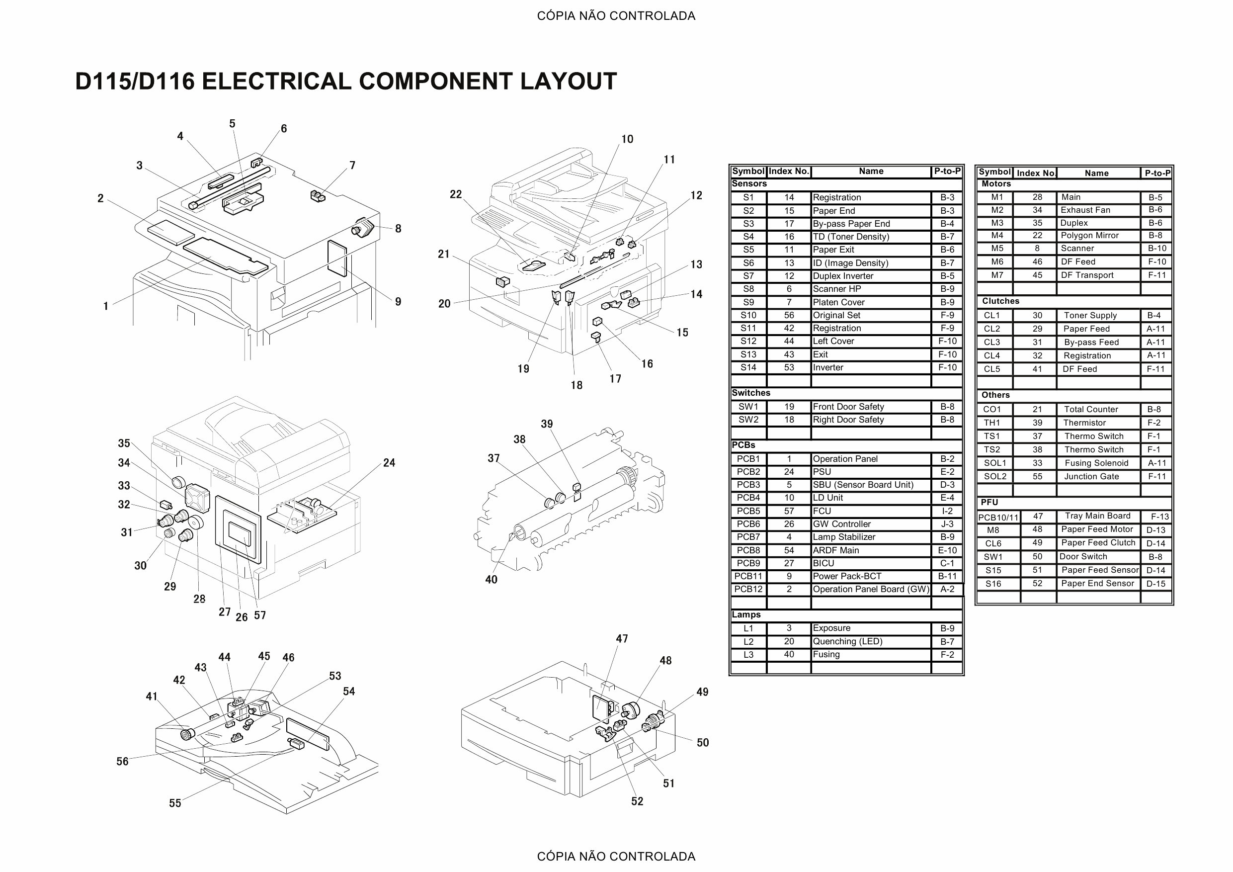 RICOH Aficio MP-201F 201SPF D115 D116 Circuit Diagram-2